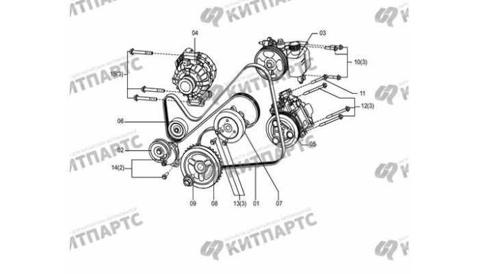 Шкивы FAW Besturn X80