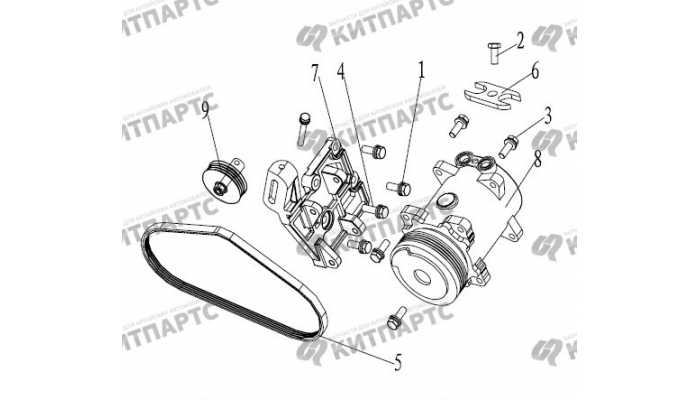 Компрессор кондиционера Geely